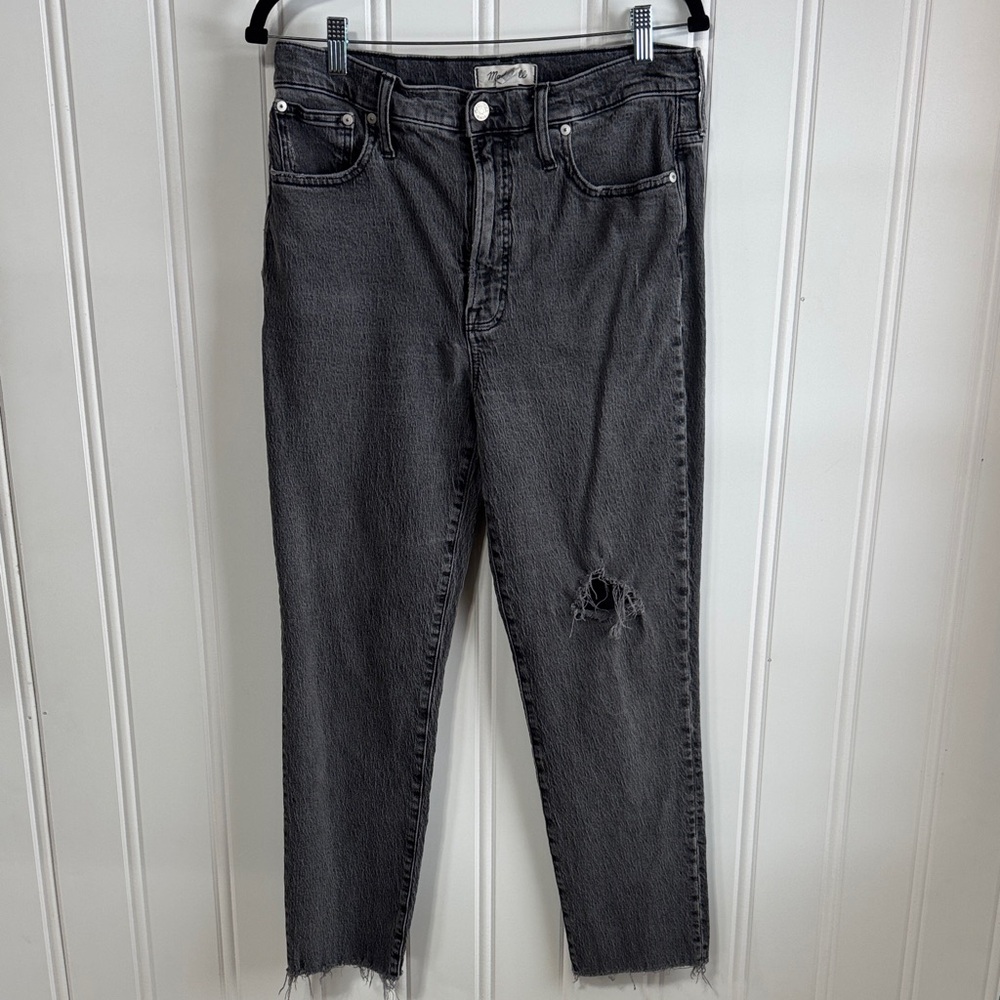 Madewell The Perfect Vintage Jean in Cosner Wash Knee-Rip Edition size 30